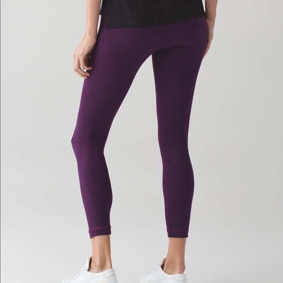 dark purple yoga pants